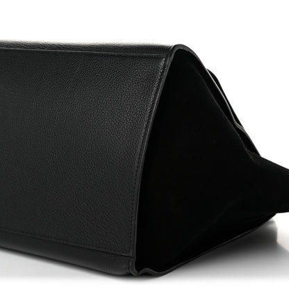 Celine Drummed Calfskin Suede Large Trapeze Black 9 of 9
