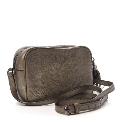 Gucci Metallic Pebbled Calfskin Small Soho Disco Bag Sasso 3 of 10