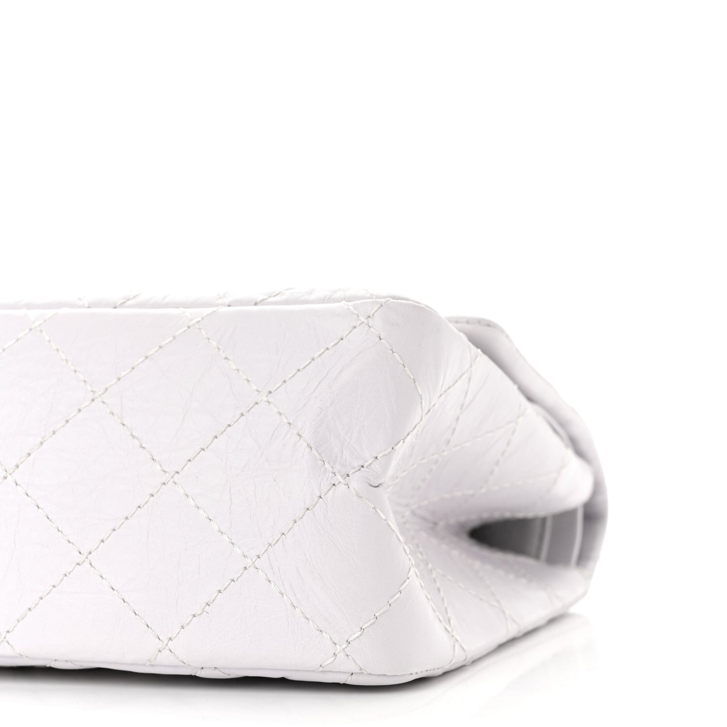 Aged Calfskin Quilted 2.55 Reissue 226 Flap White