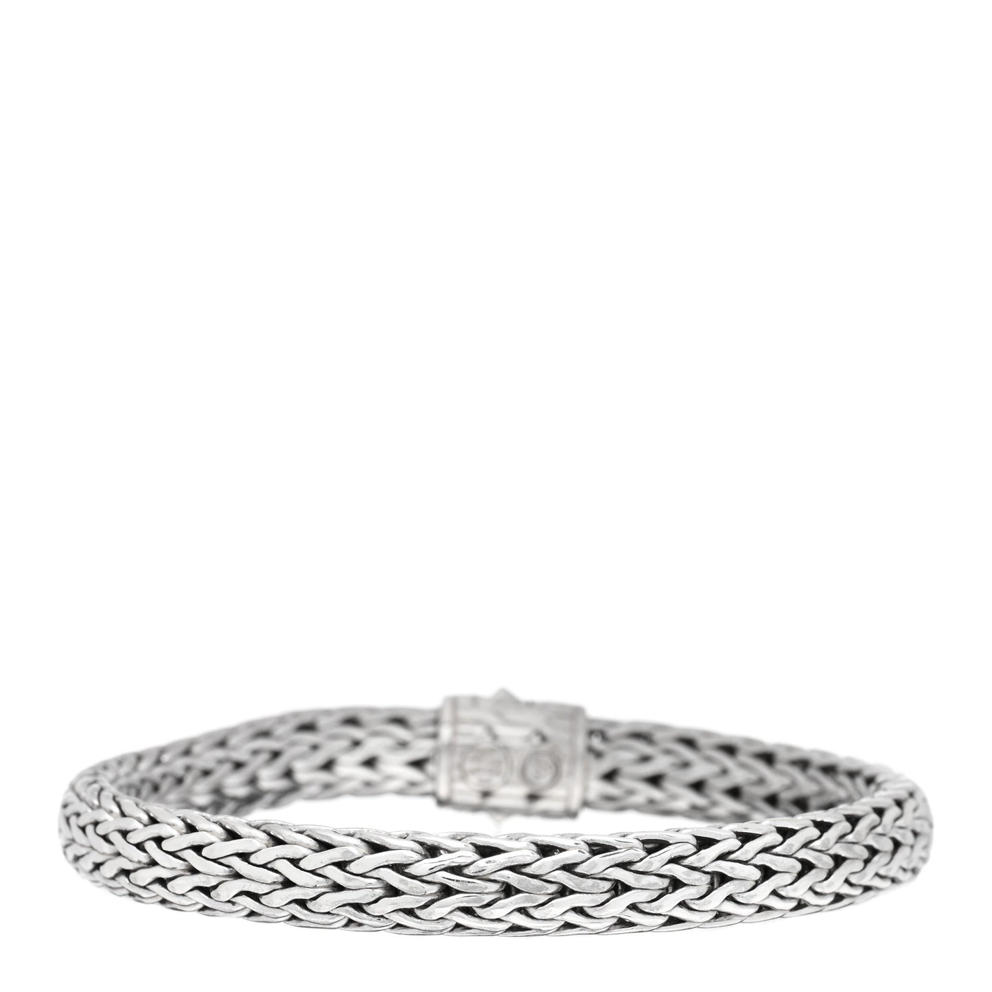 Sterling Silver Diamond 7.5mm Classic Chain Bracelet