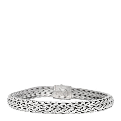 John Hardy Sterling Silver Diamond 7.5mm Classic Chain Bracelet 2 of 3