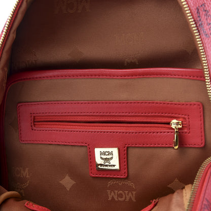 MCM Visetos Studded Small Stark London Olympic Backpack Corail 5 of 8