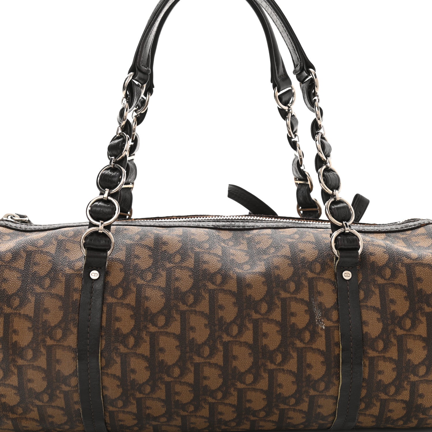 Christian Dior Monogram Trotter Romantique Boston Bag Brown 19 of 19