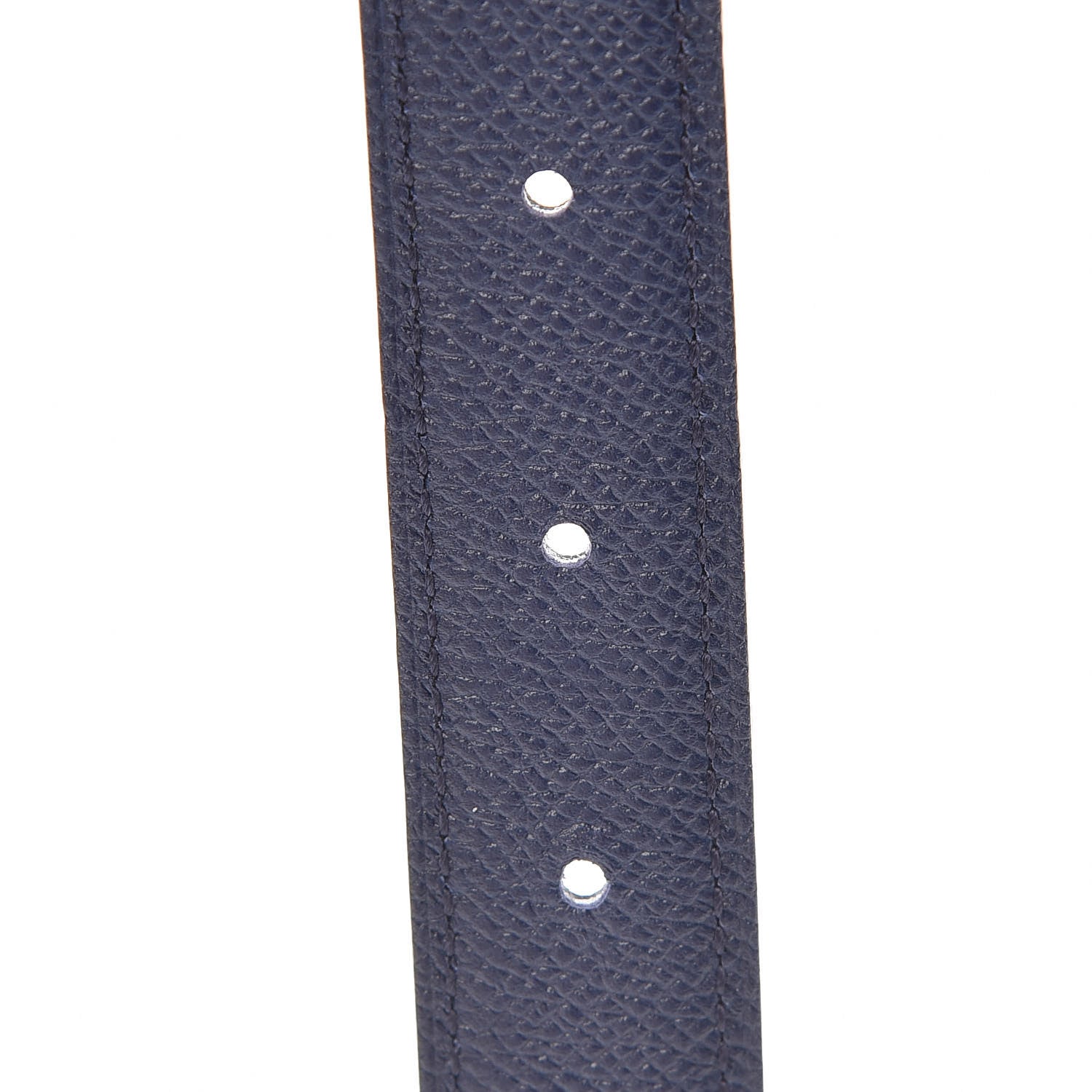 Hermes Swift Epsom 24mm Mini Constance H Belt 80 Black Bleu Iris 4 of 7