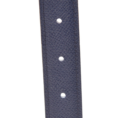 Hermes Swift Epsom 24mm Mini Constance H Belt 80 Black Bleu Iris 4 of 7