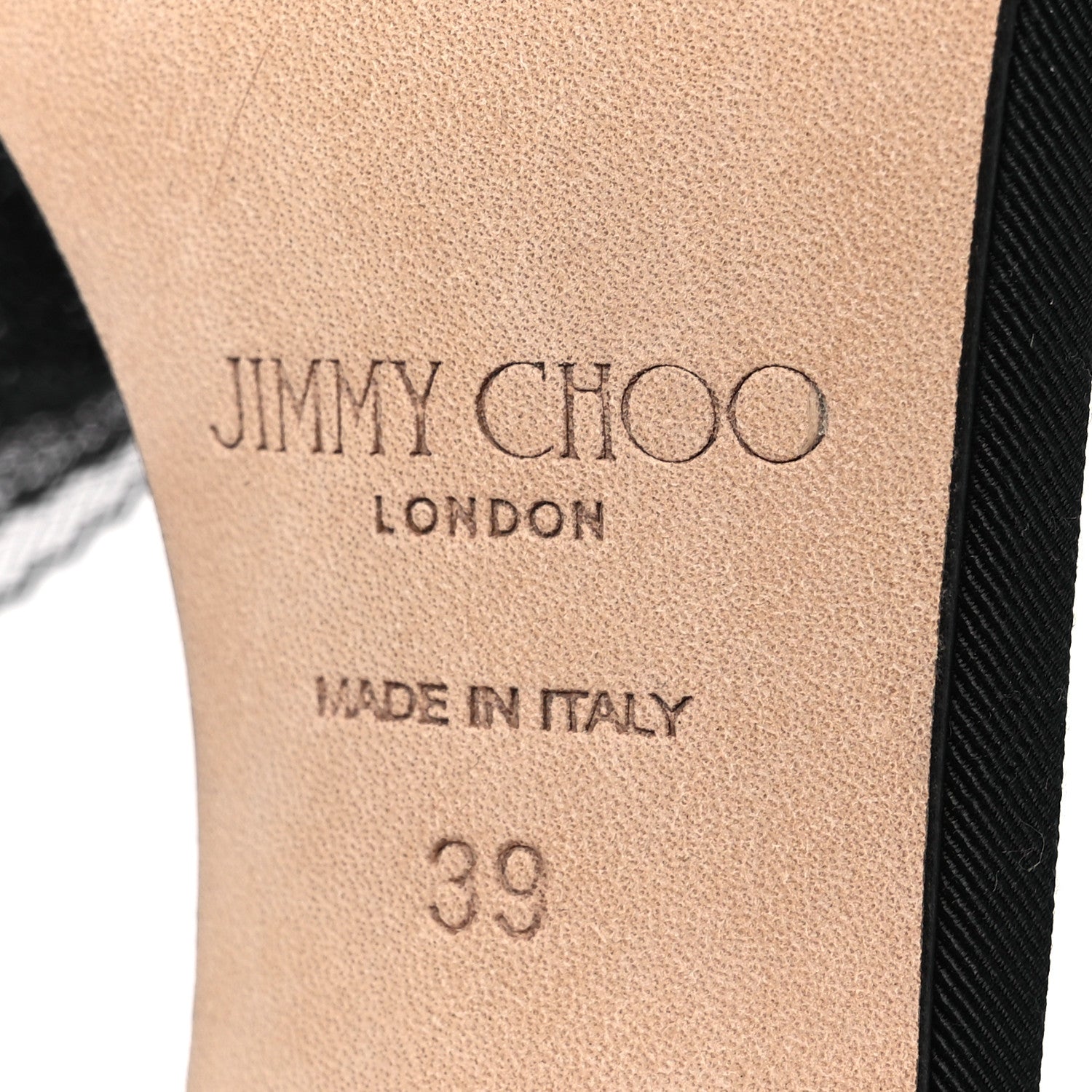 Jimmy Choo Grosgrain Aveline Bow 100 Sandals 39 Black 8 of 9