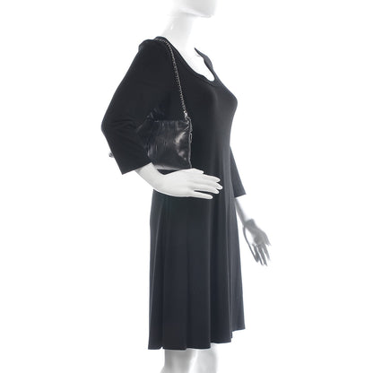 Chanel Lambskin Pleated Tassel Shoulder Bag Black 2 of 8