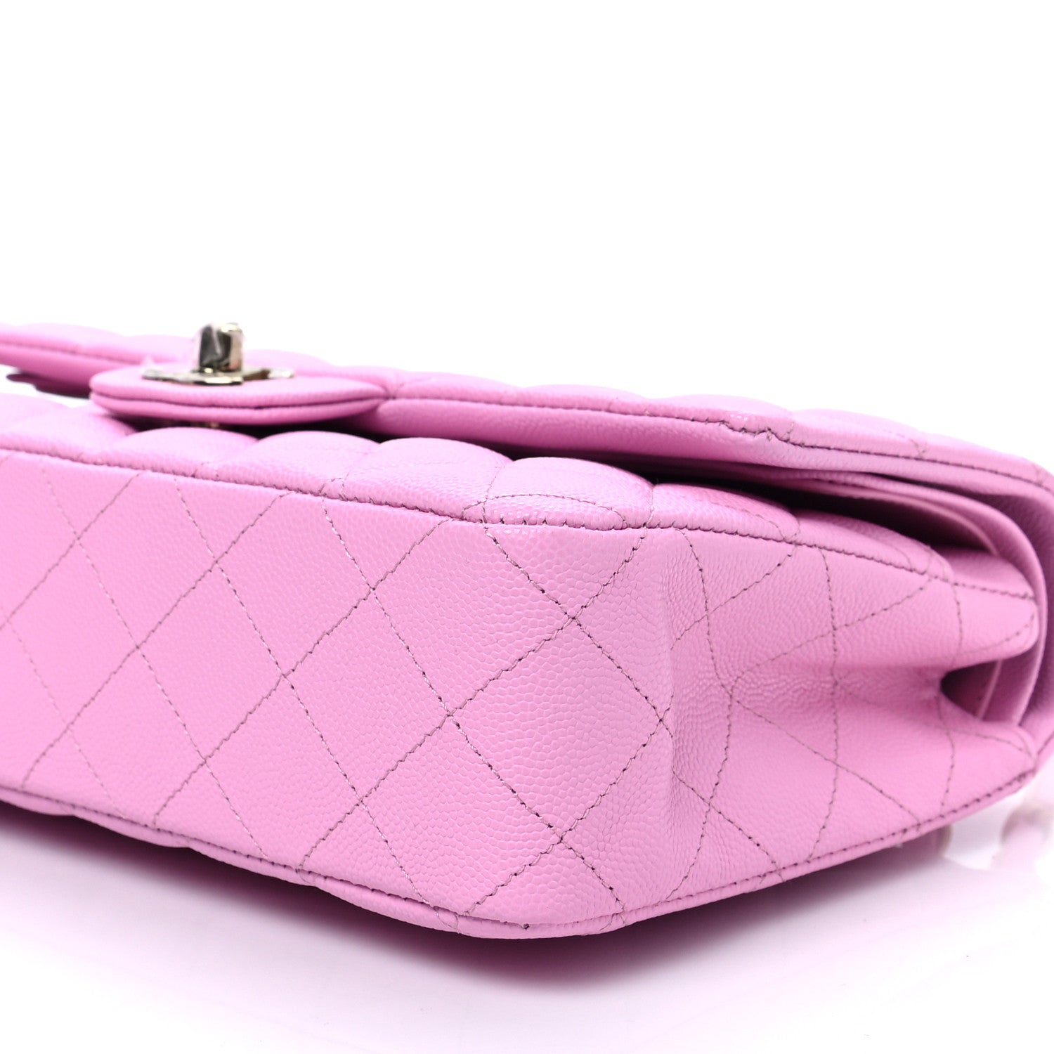 Chanel Caviar Quilted Medium Double Flap Pink 8 of 8
