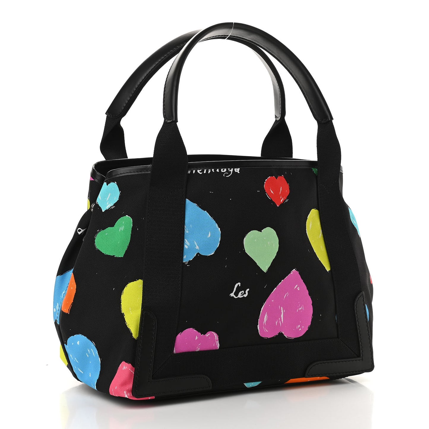 Canvas Archive Hearts S Navy Cabas Black Multicolor