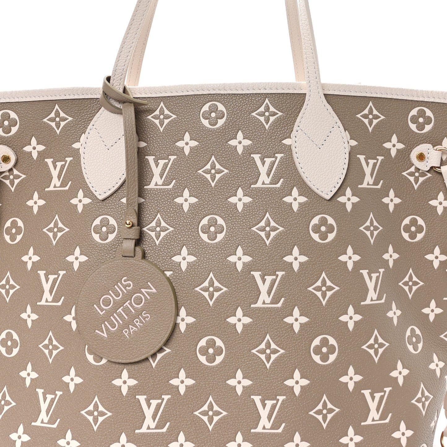 Empreinte Monogram Spring In The City Neverfull MM Kaki Beige Cream