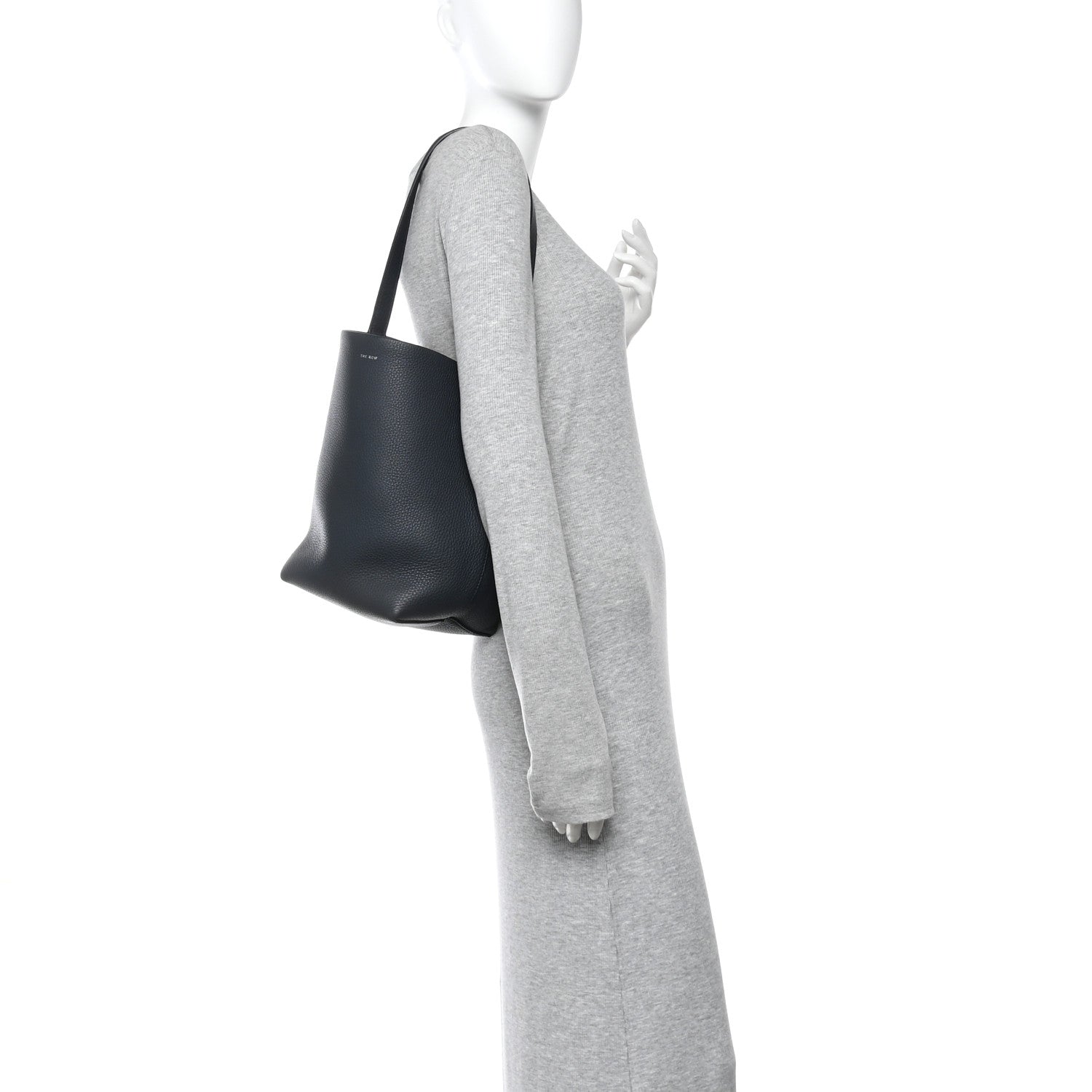 The Row Grained Calfskin Medium N/S Park Tote Marine 2 of 12