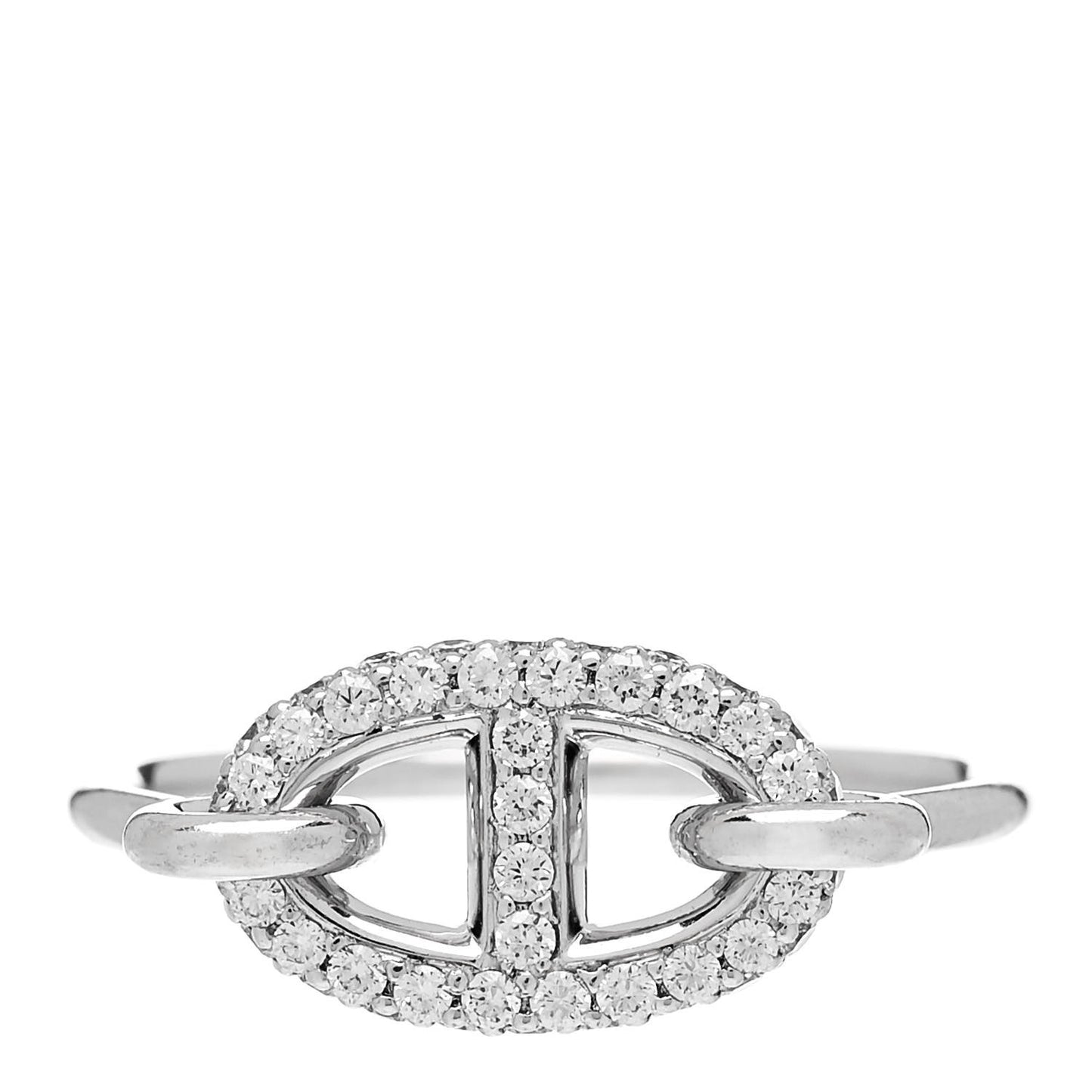 18K White Gold Diamond New Farandole Ring 57 8