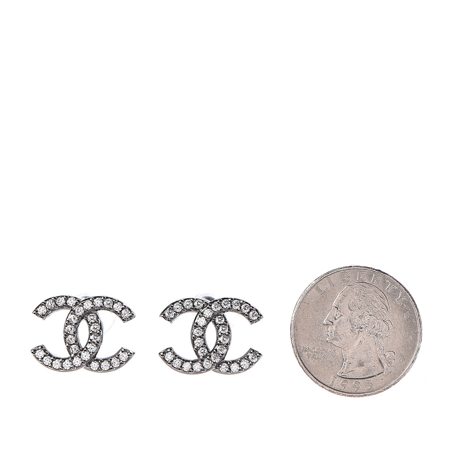 Ruthenium Crystal CC Earrings