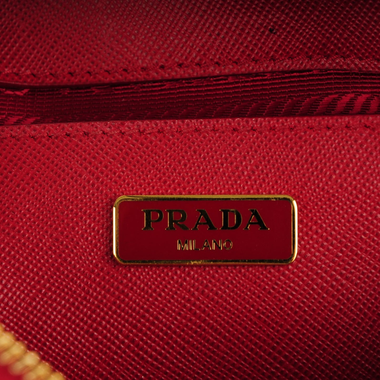 Saffiano Lux Mini Promenade Tote Fuoco