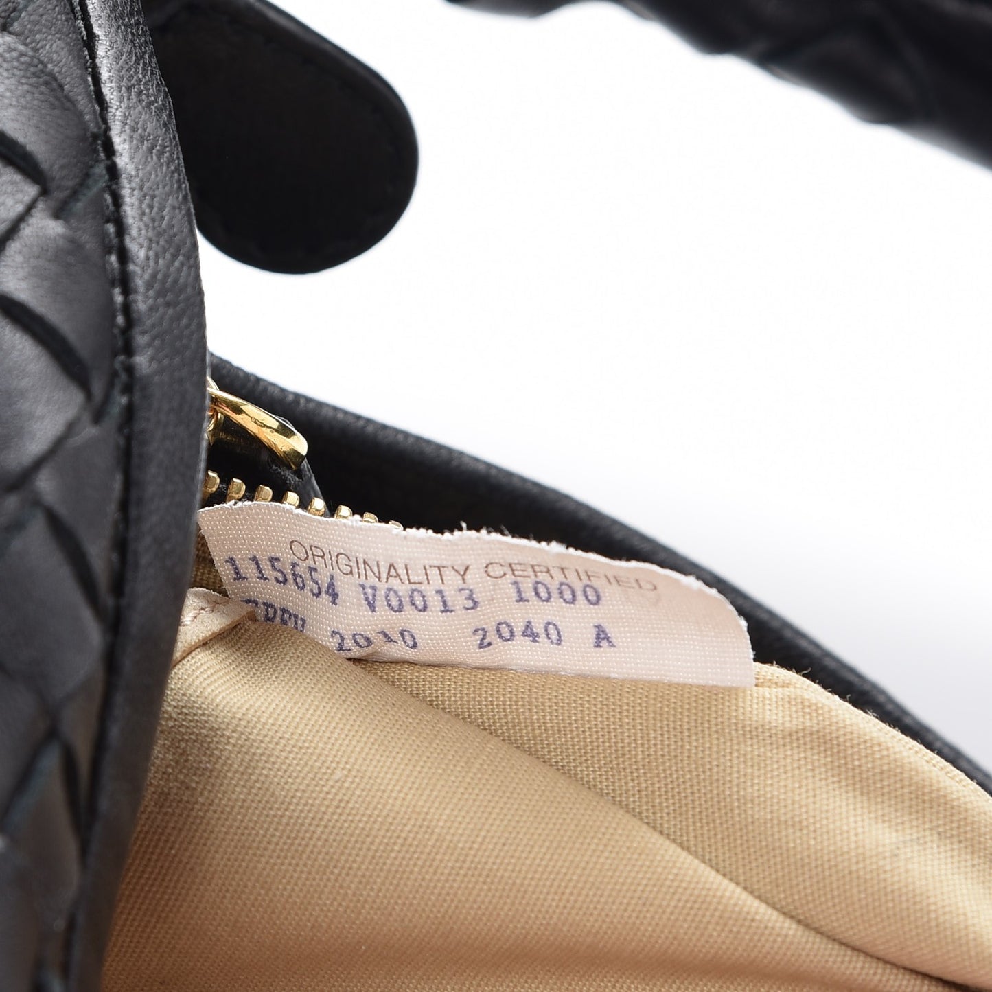Nappa Intrecciato Large Veneta Hobo Nero Black