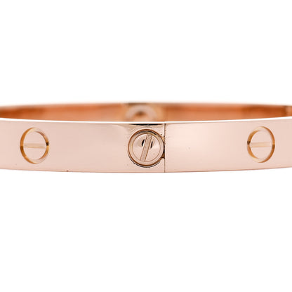 Cartier 18K Pink Gold LOVE Bracelet 17 4 of 9