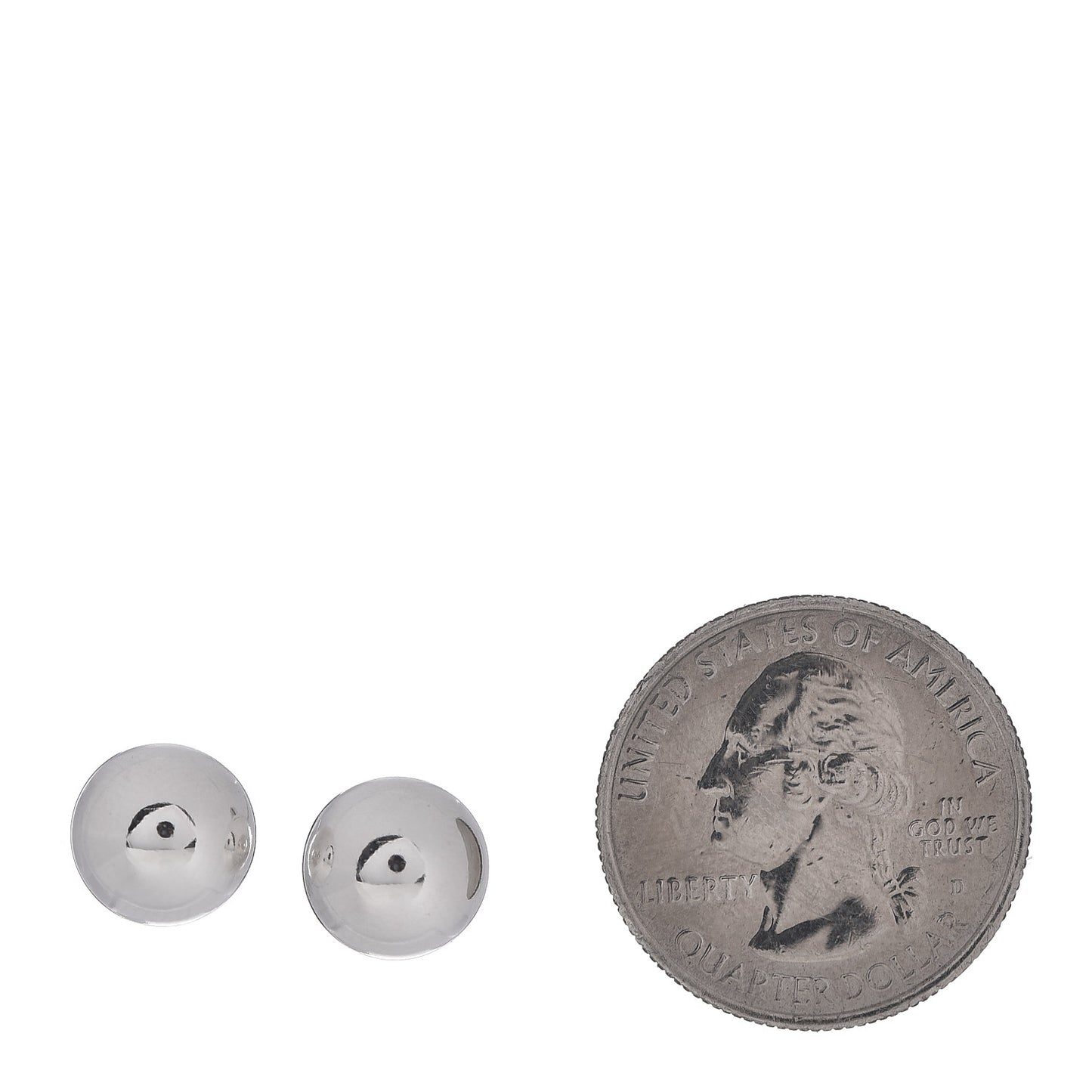 Sterling Silver 10mm HardWear Ball Earrings