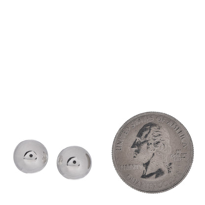 Tiffany Sterling Silver 10mm HardWear Ball Earrings 2 of 3