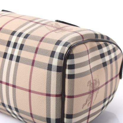Burberry Haymarket Check Small Chester Bowling Bag Chocolate 6 of 11