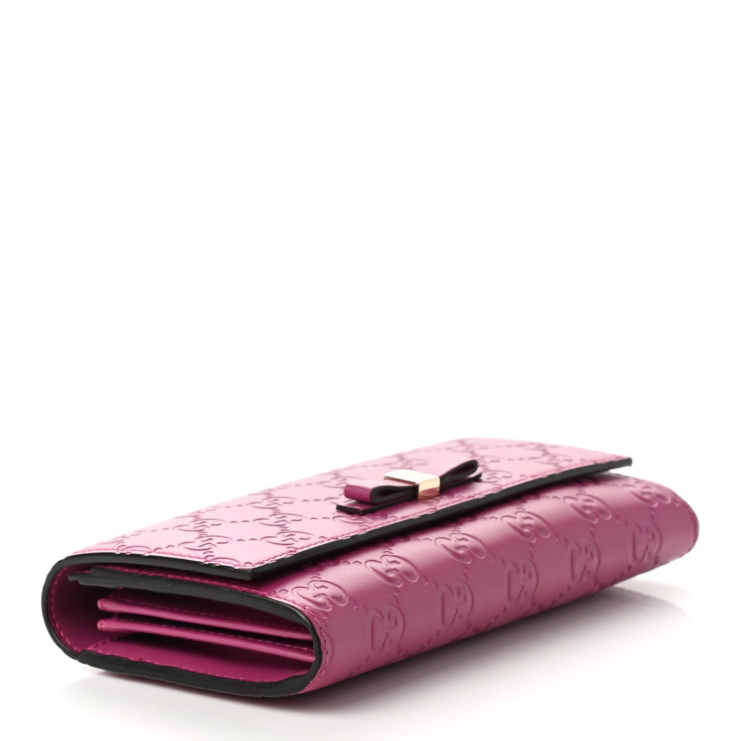 Gucci Guccissima Signature Bowy Continental Wallet Peonia Flower 4 of 7