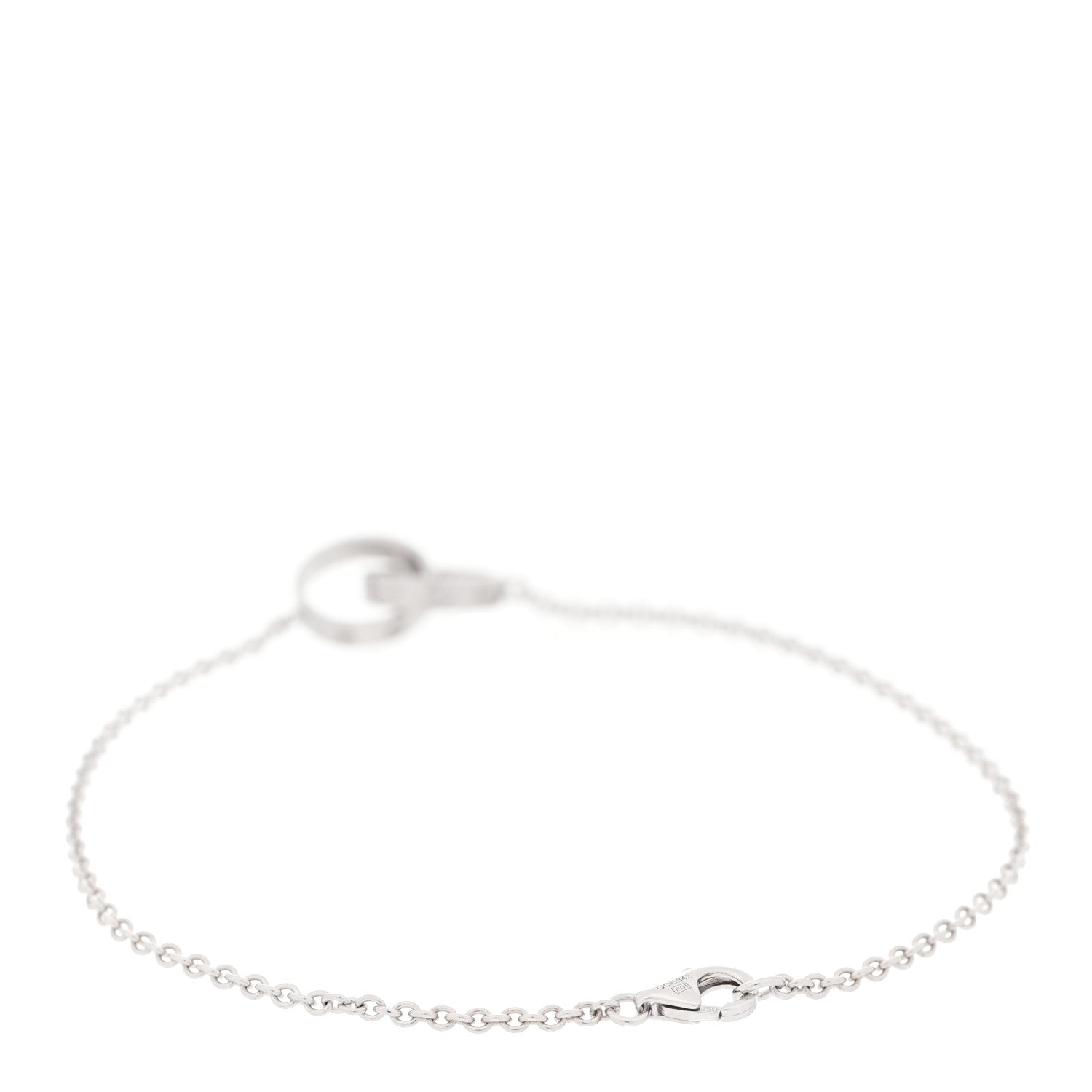 Cartier 18K White Gold Interlocking LOVE Bracelet 2 of 5