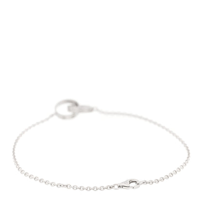 Cartier 18K White Gold Interlocking LOVE Bracelet 2 of 5
