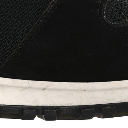 Louis Vuitton Suede Monogram Run Away Sneakers 38.5 Black 28 of 32