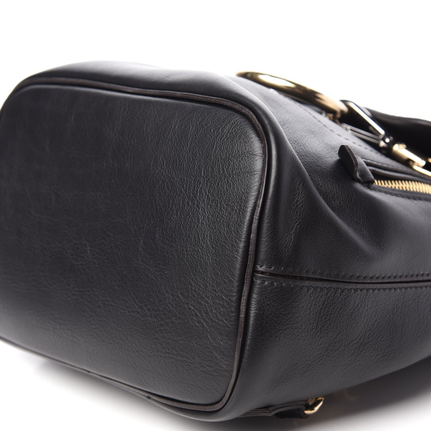 Suede Calfskin Small Faye Backpack Black