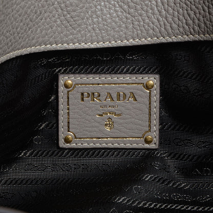 Prada Vitello Daino North South Tote Argilla 6 of 10
