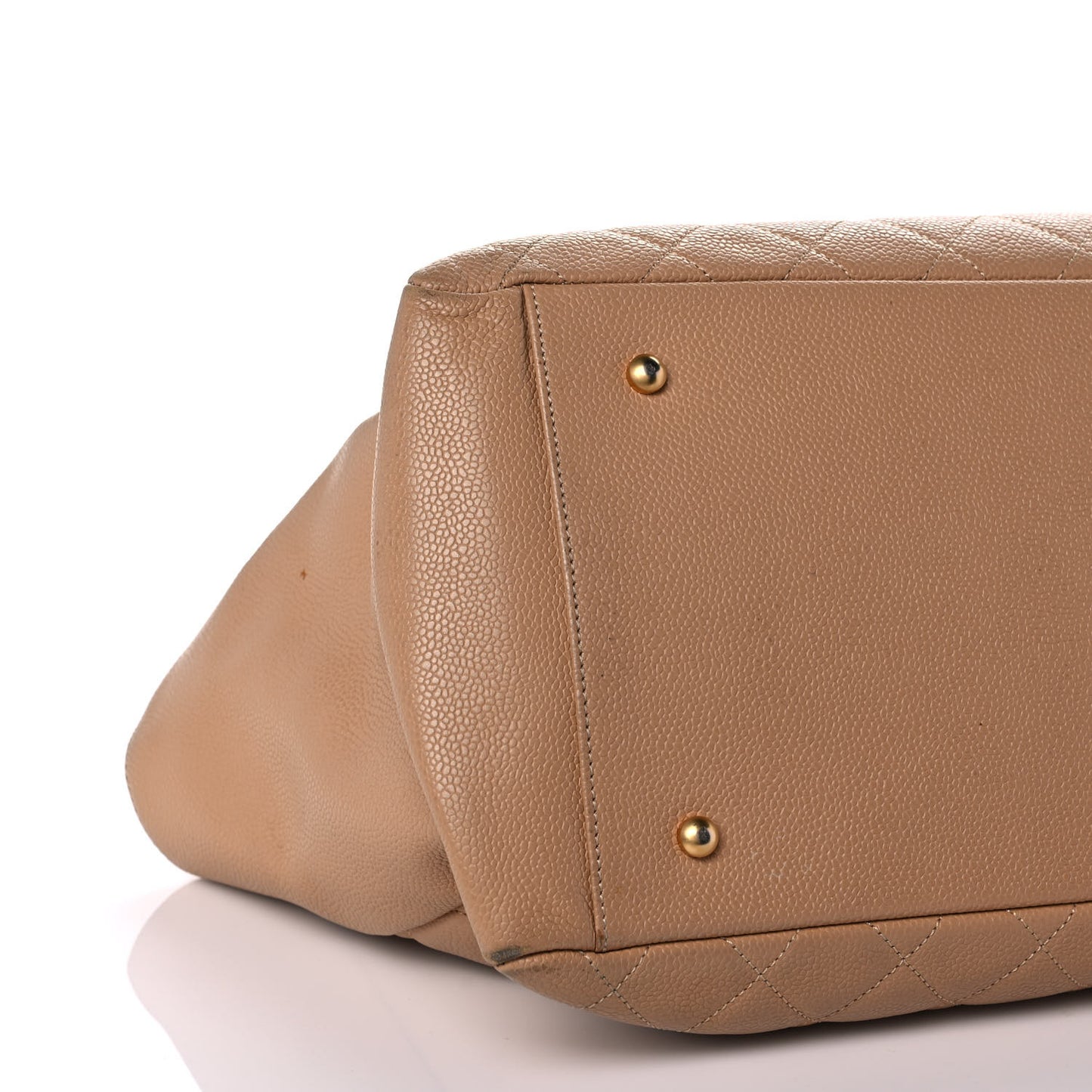 Caviar Quilted Petit Timeless Tote PTT Beige