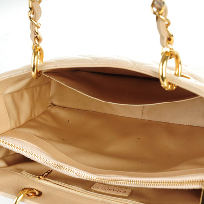 Chanel Caviar Quilted Grand Shopping Tote GST Beige Clair 7 of 7