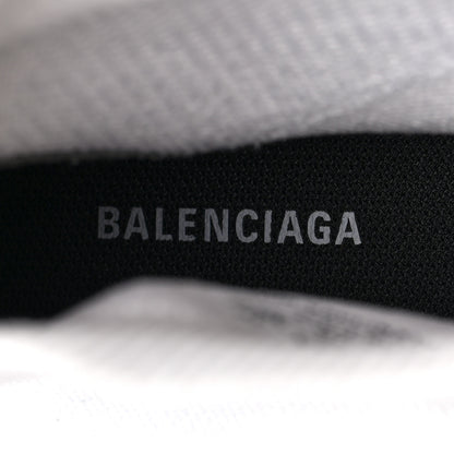 Balenciaga Neoprene Knit Mens Speed Graffiti Sneakers 46 White Black 8 of 9