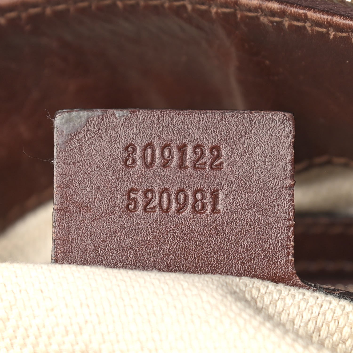 Gucci Denim Monogram Valentine Top Handle Bag 8 of 22