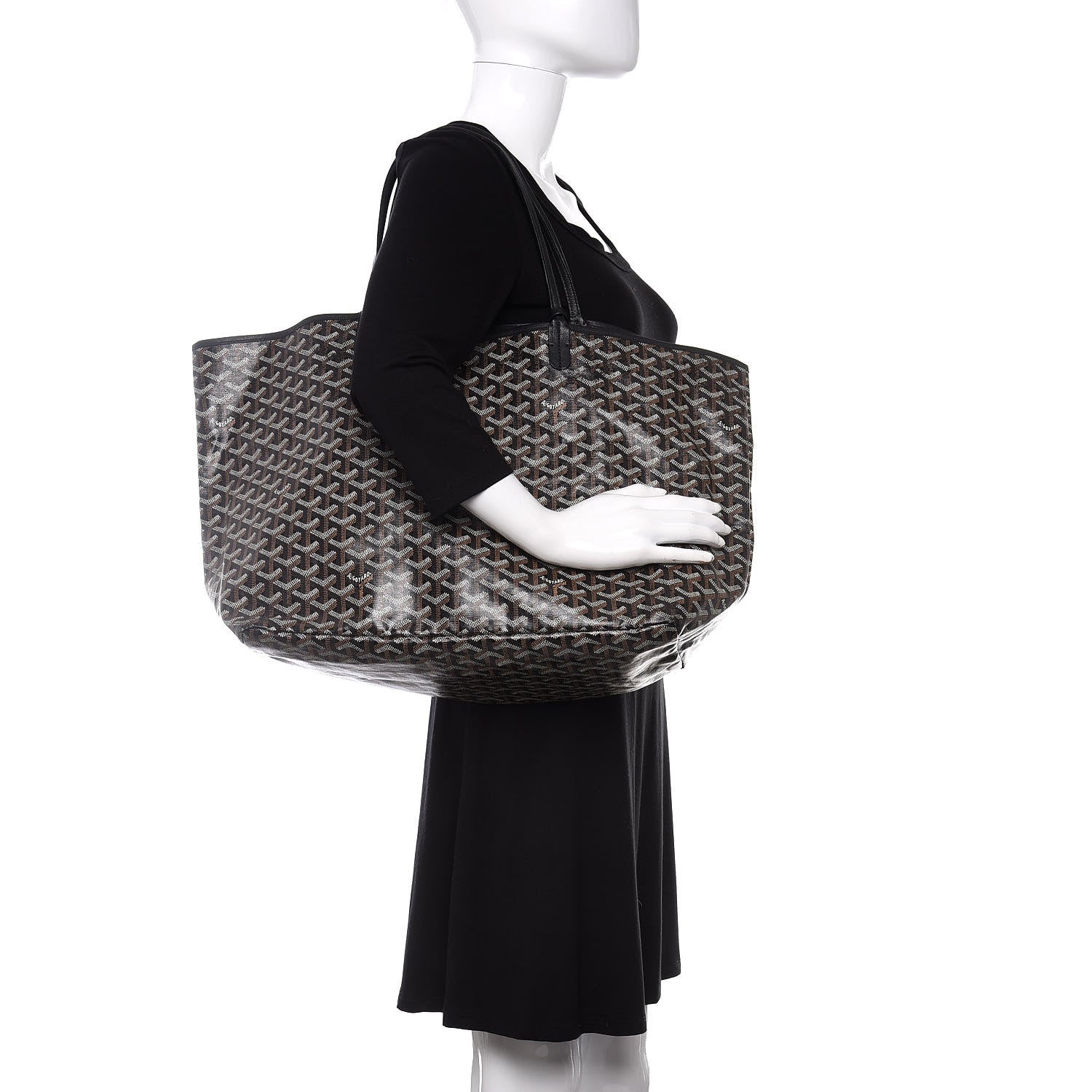 Goyard Goyardine Saint Louis GM Black 2 of 8