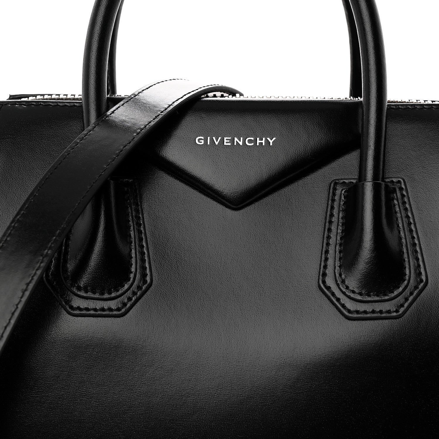 Givenchy Shiny Lord Calfskin Small Antigona Black 8 of 11