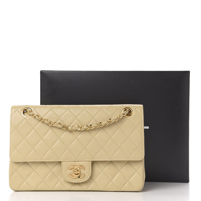 Chanel Lambskin Quilted Medium Double Flap Beige 16 of 16