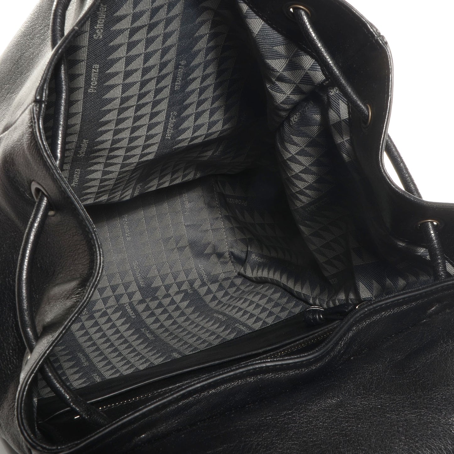 Leather PS1 Backpack Black