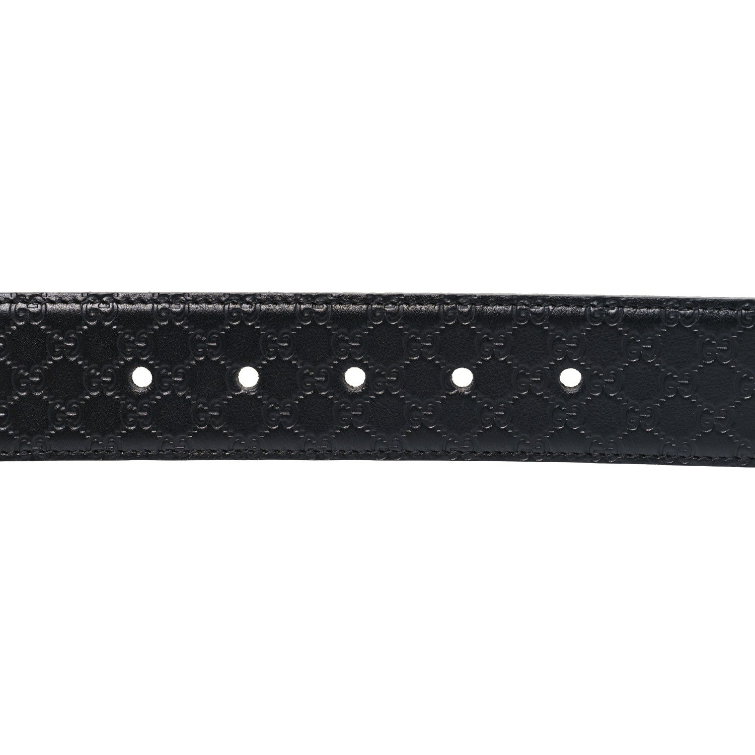 Gucci Soft Microguccissima Margaux Calfskin Belt 75 30 Black 4 of 5