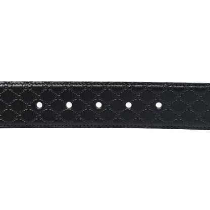 Gucci Soft Microguccissima Margaux Calfskin Belt 75 30 Black 4 of 5