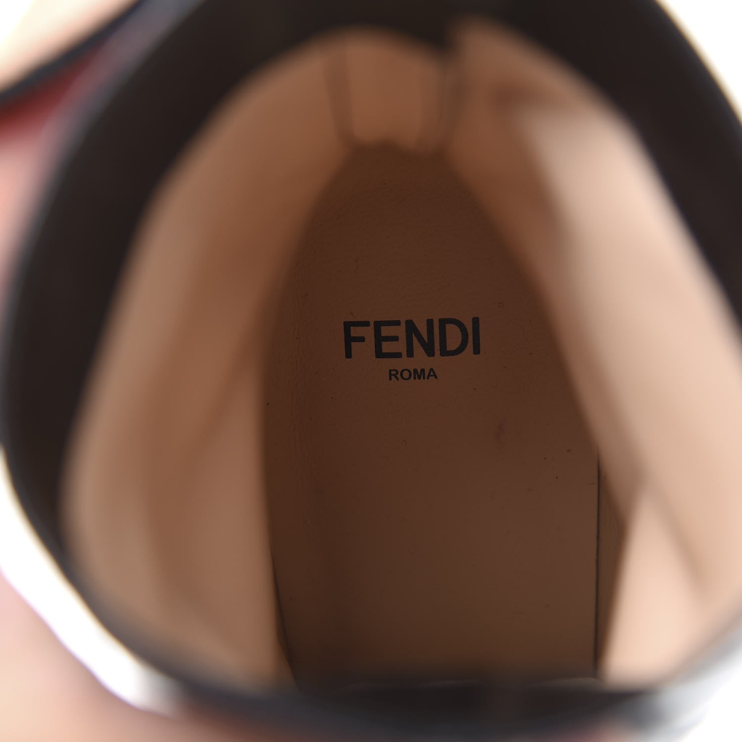Fendi Vitello Karligraphy Embossed FFreedom High Heel Ankle Boots 39.5 Black 7 of 8