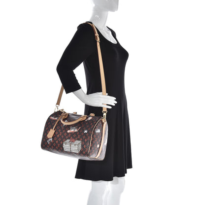 Louis Vuitton Catogram Speedy Bandouliere 30 Marron 2 of 7