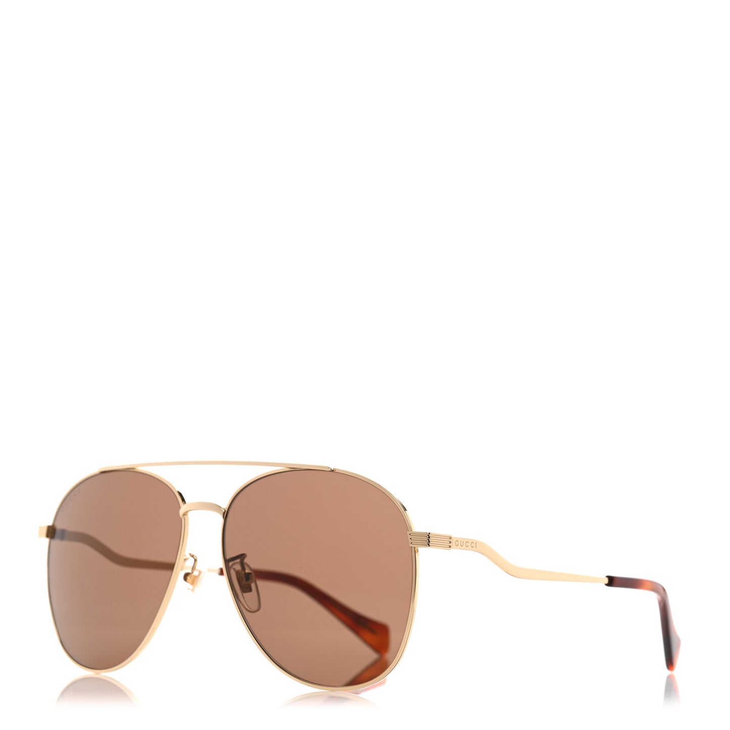 Aviator Sunglasses GG0969S Gold Brown