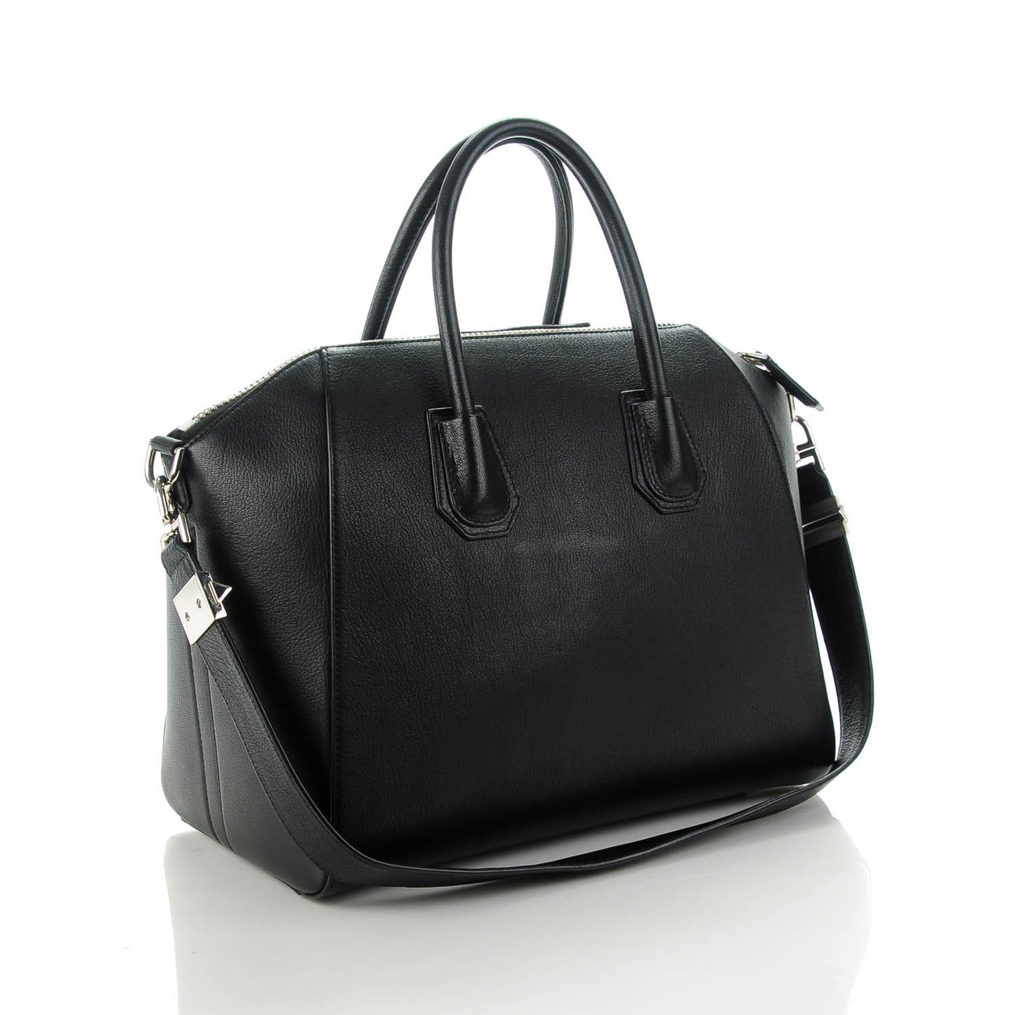 Sugar Goatskin Medium Antigona Black