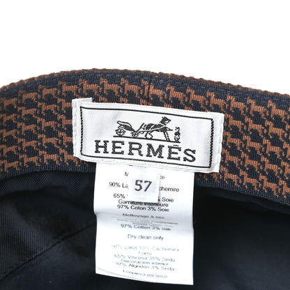 Hermes Wool Cashmere Dinard Cap 57 Brun Terre 6 of 6