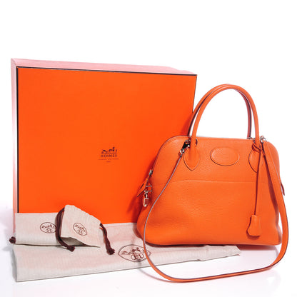 Hermes Taurillon Clemence Bolide 31 Orange 5 of 8