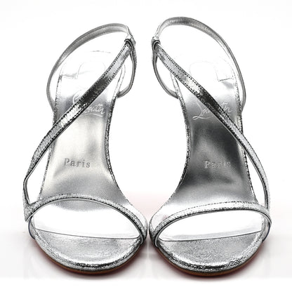 Christian Louboutin Specchio Star PVC Rosalie 100 Sandals 39 Silver 3 of 8