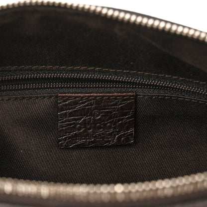 Gucci Monogram Vintage Web Mini Boston Dark Brown 5 of 9