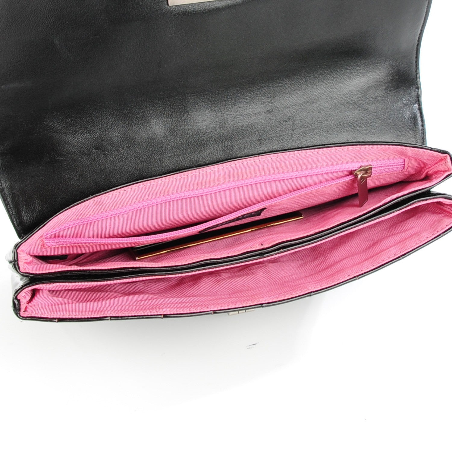 Chanel Patent Chocolate Bar Mademoiselle Flap Black 5 of 8