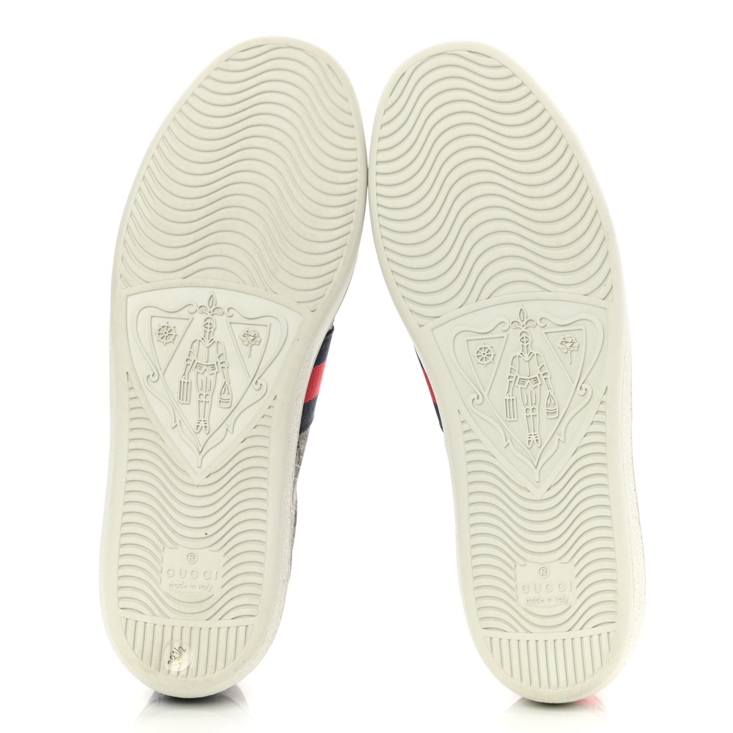 GG Supreme Monogram Womens Ace Low-Top Sneaker 38.5 Beige