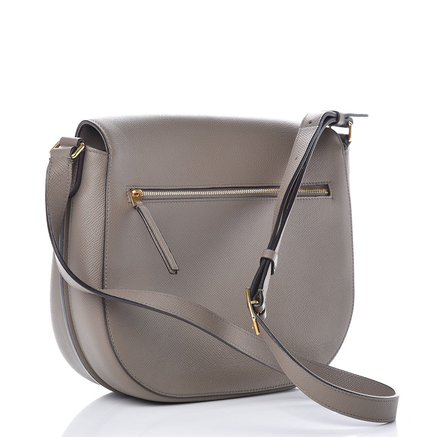 Grained Calfskin Medium Trotteur Taupe